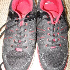 Actionflex Athletic Shoes Black White & Red Men's Size 9